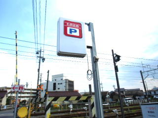 駐車場入り口 駐車場目印です