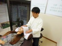 気功治療の様子